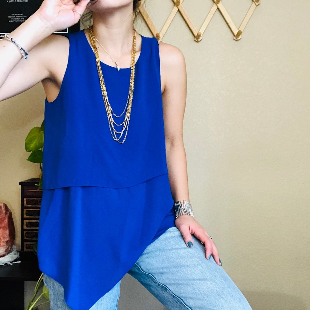 SOLD | Blue Tiered Top - Picture 2 of 8